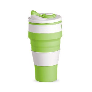 COPO SILICONE PORTÁTIL 500 ML VERDE CO8500