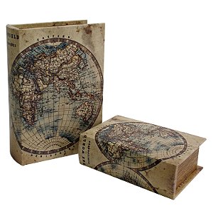 CJ DE CAIXAS LIVRO  2PCS G19CM X 8CM X 27CM  P14CM X 6,2CM X