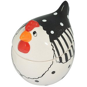 POTE DE GALINHA  DE CERAMICA