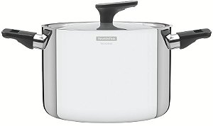 CALDEIRAO ACO INOX C/ALCA GRANO BAQ