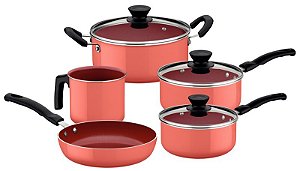 JOGO PANELAS ALUM 5PC EVORA COR