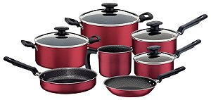 JOGO PANELAS ALUM 7PC LORETO VER