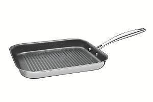 BISTEQUEIRA ACO INOX 22CM GRANO ANT