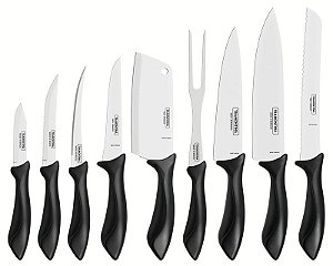 JOGO FACAS INOX 9PC AFFILATA
