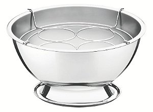 BALDE ACO INOX P/GARRAFAS C/ GRELHA