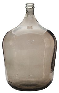 GARRAFA DECORATIVA DE VIDRO 56CM MARROM