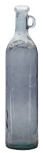 GARRAFA DECORATIVA DE VIDRO 75CM AZUL