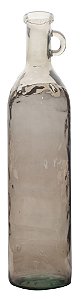 GARRAFA DECORATIVA DE VIDRO 75CM MARROM
