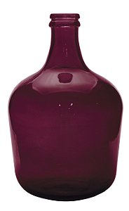 GARRAFA DECORATIVA DE VIDRO 42CM VERMELHO