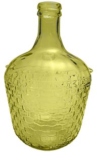 GARRAFA COLONIAL EM VIDRO 12L AMARELO