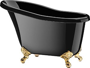 CHAMPANHEIRA PARA 4 GARRAFAS SUPREMA CROMADA EM ACRILICO L42XP24XA27,5CM COR PRETA
