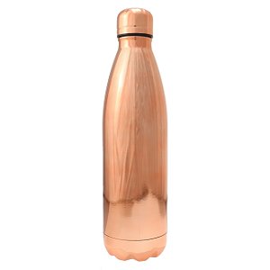 GARRAFA TERMICA PARA VIAGEM EM ACO INOX 500ML COR COBRE