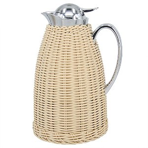 GARRAFA TÉRMICA DE INOX COM TRELIÇA 16CM X 16CM X 26,5CM