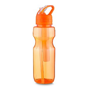 GARRAFA PLASTICA C/ P. GELO 700ML LARANJA GA5300