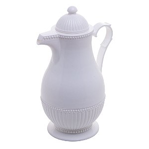 GARRAFA TÉRMICA DE PLÁSTICO VINTAGE BRANCA 1l