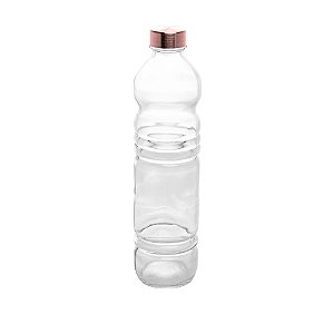 GARRAFA DE VIDRO SODO-CÁLCICO C/TAMPA PLÁSTICA STANDARD 1,1l