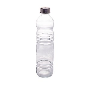 GARRAFA DE VIDRO SODO-CÁLCICO C/TAMPA PLÁSTICA STANDARD 1,1l