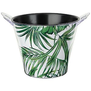CHAMPANHEIRA FOLHAGEM ACRILICO 2 ABRIDORES GARRAFA 5L PRETO
