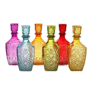 GARRAFA DE VIDRO PEARL COLORIDO 820ml
