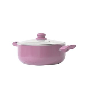 CAÇAROLA ALUMÍNIO EM CERÂMICA CABO SILICONE 29x16cm