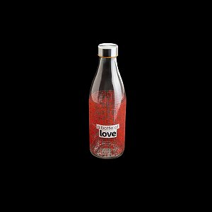 GARRAFA DE VIDRO LOVE 950ml