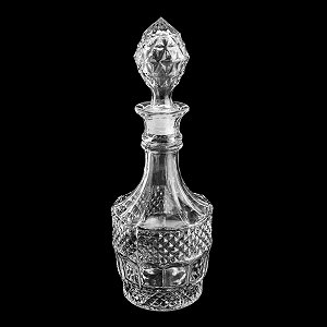 GARRAFA P/LICOR DE VIDRO DIAMANTE 1l