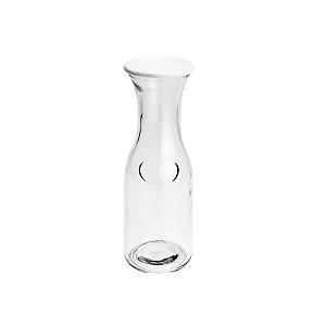 GARRAFA DE VIDRO C/TAMPA DE PLÁSTICO LUMIS TRANSPARENTE 1l