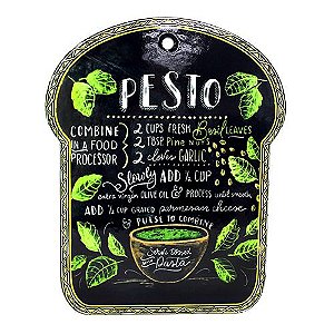 DESCANSO PANELA DECORATIVO PESTO CERAMICA 25X20 COR PRETO
