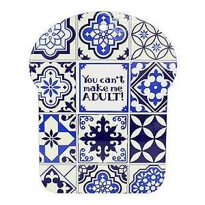 DESCANSO PANELA DECORATIVO AZULEJO CERAMICA 25X20 COR AZUL