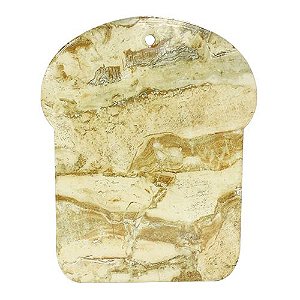 DESCANSO DE PANELA DECORATIVO EM CERAMICA L25XP20CM COR BEGE