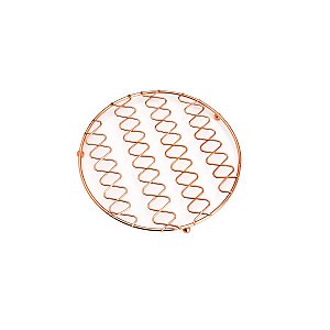 DESCANSO P/PANELA DE FERRO CROMADO ROSÉ 20x20x1cm