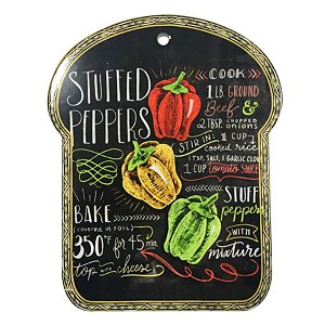 DESCANSO PANELA DECORATIVO PEPPER CERAMICA 25X20CM PRETA