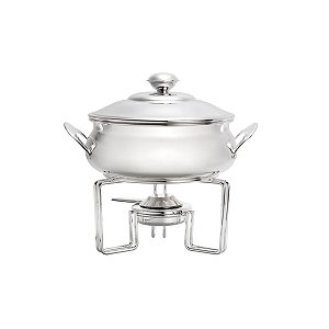 RECHAUD DE PRATA C/PANELA E AQUECEDOR 2,5L