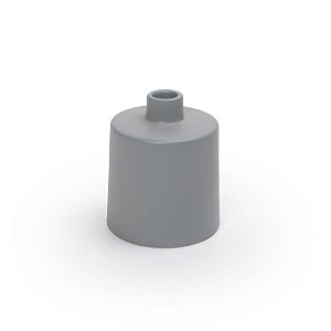 VASO CONICO PEQUENO CINZA ESCURO