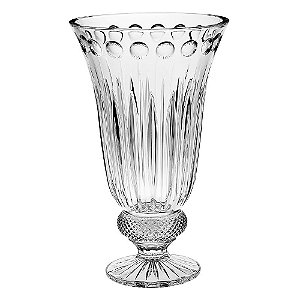 VASO COM PE WINDSOR EM CRISTAL DE CHUMBO D20XA33CM