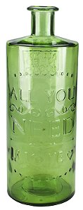 VASO DE VIDRO FOR YOU 40CM VERDE