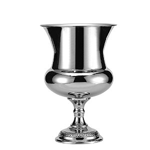 VASO NIQUELADO 28X28X48CM CLEAN