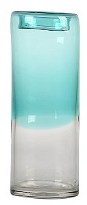 VASO DE VIDRO 25.7CM AZUL PARATY
