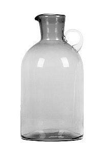VASO ITAUNA EM VIDRO COM ALCA 27.5CM FUME