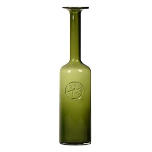 VASO DE VIDRO 42.5CM VERDE BUZIOS