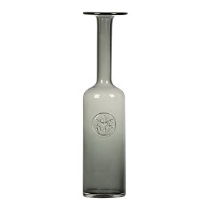 VASO DE VIDRO 42.5CM CINZA BUZIOS