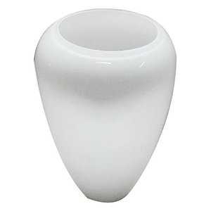 VASO DE VIDRO 11X29CM BRANCO