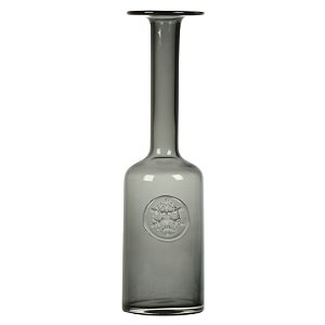 VASO DE VIDRO 36.5CM CINZA BUZIOS