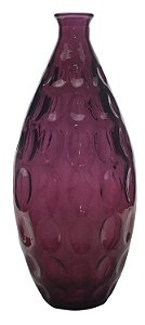 VASO DE VIDRO 31CM VERMELHO