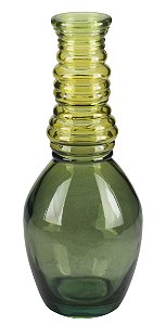 VASO DE VIDRO BARCELONA 30CM VERDE DEGRADÊ