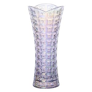VASO FLOREIRO CHEVALIER SOLITARIO EM CRISTAL ECOLOGICO D8XA18CM FURTA COR