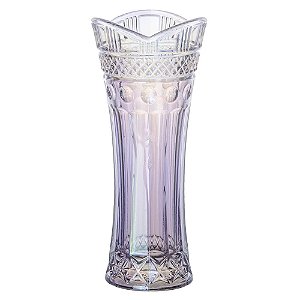 VASO FLOREIRO CLASSICA SOLITARIO EM CRISTAL ECOLOGICO D8XA18CM FURTA COR