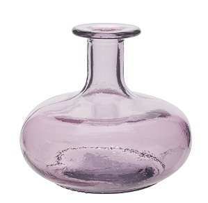 VASO DE VIDRO 12CM ROSA