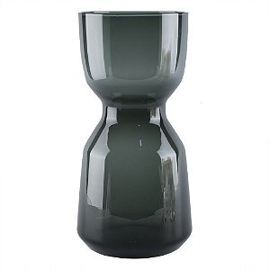 VASO DE VIDRO VERDE 30CM X 15CM
