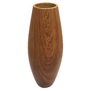 VASO DE CERAMICA ESTILO MADEIRA